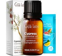 Aceite esencial de ciprés puro de Gya Labs (10 ml) - Aceites esenciales de aceite de ciprés de grado terapéutico 100% natural para venas varicosas, difusor y aromaterapia