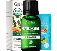 Aceite esencial de incienso orgánico para aromaterapia, piel y cara (10 ml) - Grado terapéutico 100% puro - Gya Labs