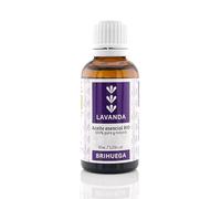 Aceite esencial de lavanda orgánico - BRIHUEGA - 100% puro y natural, adecuado para aromaterapia, antiséptico natural, masajes, repelente de insectos, aroma doméstico - 30 ml