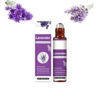 Aceite esencial de lavanda Roll-On, 100 % puro natural, aceite de aromaterapia premium para relajación, masaje, difusor, velas y fabricación de jabón, aroma calmante de lavanda (1 unidad)
