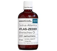 Aceite esencial de madera de cedro Atlas - Aceite esencial puro de wesentlich - 100% natural en botella de cristal (100 ml)