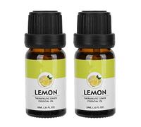 Aceite esencial de masaje,aceite esencial hidratante de extracto de planta,aceite aromático calmante hidratante para piel seca (10 ml x 2 botellas)(limón)