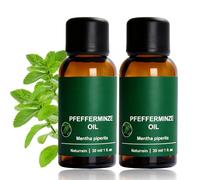 Aceite Esencial de Menta 100% Puro - Aceite Herbal Natural para Difusor, Aromaterapia, Cuidado de la Piel y el Cabello, SPA, Manualidades, Fabricación de Jabón y Limpieza | Aroma Refrescante (2Pcs)