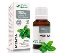Aceite Esencial de Menta Quimiotipado Mentol - 100% Puro y Natural Mentha Piperita - Uso Tradicional en Aromaterapia y Bienestar - Frasco Gotero 10 ml Soria Natural