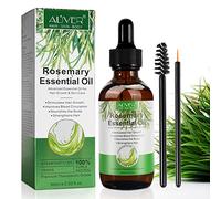 Aceite Esencial de Romero (60ml), Aceite de romero para el crecimiento del cabello y cuidado de la piel, Aceite de romero para el crecimiento del cabello, Masaje de la piel y el cabello
