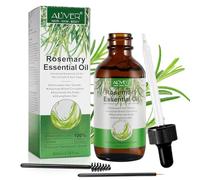 Aceite esencial de romero para el crecimiento 60ml, aceite romero cabello, aceite de romero para el cabello 100% puro para Pestañas, Cuidado Piel, estimula crecimiento cabello, nutre cuero cabelludo