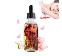 Aceite esencial de rosa, aceite de masaje para espalda, aceite de rosa orgánico para cara, cuerpo, cabello, aromaterapia y relajación, aceite hidratante de rosas, regalos para el día de la madre (1
