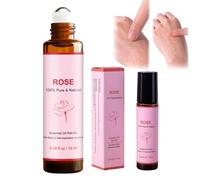 Aceite Esencial de Rosa Roll-on 10ml, Aromaterapia Natural para Relajación, Perfume de Aceite Esencial Floral Portátil, Regalo de Bienestar para Cuerpo y Mente