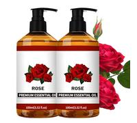Aceite esencial de Rose, 200 ml, 100 aceites de rosas puros, aceite de rosa orgánico para difusor, velas DIY y fabricación de jabón, cuidado de la piel y relajación.