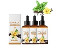 Aceite Esencial de Vainilla Orgánico, Aceite Esencial de Vainilla Orgánico Natural para Piel, Cuerpo y Cabello, Dulce Aroma Cálido, Aceite Perfume De Larga Duración, Aceite Esencial Para Velas