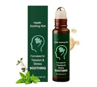 Aceite esencial en roll-on para aliviar la migraña, aceite de menta calmante, fórmula natural, refresca y calma rápidamente, protege la cabeza, fácil de llevar