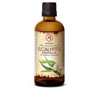 Aceite Esencial Eucalipto 100ml - Eucalyptus Globulus - 100% Puro & Natural para Buen humor - Relax - Mejor para Belleza - Aromaterapia - Masaje - SPA - Baño - Sauna