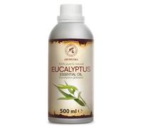 Aceite Esencial Eucalipto 500ml - Eucaliptus Globulus - Aceites Esenciales de Aromaterapia - Aceite Eucalipto 100% Puro para - Inhalación - Difusores y Velas Caseras - Sauna - Baño de Vapor