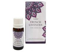Aceite esencial Lavanda. Bote oscuro de cristal. Tapón de rosca con dosificador. 10 ml.