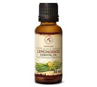 Aceite Esencial Limoncillo 30ml - Cymbopogon Flexuosus - India - 100% Natural & Puro Hierba de Limón para Aromaterapia - Salud - Relajación - Masaje - Difusor de Aroma - Lámpara de Aroma