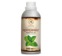 Aceite Esencial Menta 500ml - Mentha Piperita - Aromaterapia - Fragancia para Hogar - 100% Puro para - Cuidado Cuerpo - Difusores - Sauna - Relajación - Calmante