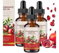 Aceite esencial natural de semillas de granada para una hidratación profunda, adiós a la piel grasa y áspera, antienvejecimiento adecuado para imperfecciones y manchas oscuras (3 PCS)