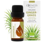 Aceite Esencial Orgánico de Hierba de Jengibre Essences Bulgaria 10 ml | Cymbopogon Martini Var. Sofia | 100% Puro Y Natural | Sin Diluir | Grado Terapéutico | Aromaterapia | Cosméticos | Cruelty-free