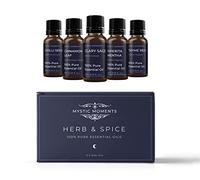 Aceite Esencial Pack Básico - Hierba Y Especias Aceites - 5 x 10ml - 100% Puro