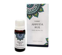 Aceite esencial Ruda. Bote oscuro de cristal. Tapón de rosca con dosificador. 10 ml.