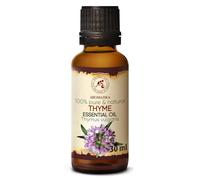 Aceite Esencial Tomilo 30ml - Aceite de Timo Vulgaris - Austria - Aceite Tomilo Natural Utiliza en Baños Aromáticos - Saunas - Inhalaciones - Masajes - Cuidado Cabello y Piel