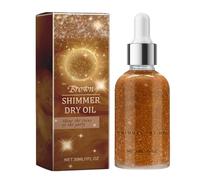 Aceite espumoso para el cuerpo: iluminando aceite seco con brillo | Maquillaje corporal brillante, hidratos y sublime la piel, perfecta para fiestas, noches, playa, festival, efecto largo de brillo