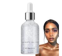 Aceite espumoso para el cuerpo: iluminando aceite seco con brillo | Maquillaje corporal brillante, hidratos y sublime la piel, perfecta para fiestas, noches, playa, festival, efecto largo de brillo