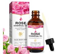Aceite Essencial Rosa con Serum Vitamina C para Facial Antiarrugas, Antiojeras, Antiedad, Hidratante, Revitaliza la Piel 60ML