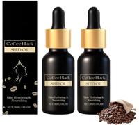 Aceite facial de 30 ml con aceite de comino negro - Aceite facial rejuvenecedor enriquecido con café para mujeres, antiarrugas y envejecimiento, reafirmante y liftante (2 unidades)