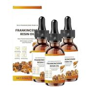 Aceite facial de resina de incienso orgánico, aceite de incienso para la piel, hidratación profunda, reduce líneas de expresión y arrugas, sérum antienvejecimiento natural (3 piezas)