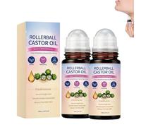 Aceite Facial de Ricino con Roll-on de Cuarzo Rosa, 50 ml. Para rostro y cuerpo, reafirma e hidrata, nutriendo profundamente la piel.