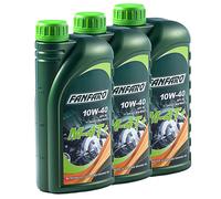 Aceite FANFARO M-4T+10W40 Api Sl 3x 1Liter para Suzuki Honda Kawasaki Yamaha