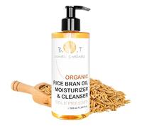 Aceite Hidratante Desmaquillante Waterproof | Con Ceramidas Vegetales de Arroz | Para Cuidado de Piel y Cabello | Anti Estrías | 100% Natural y Ecológico, Oro, 500 ml