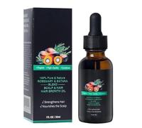Aceite hidratante para el cabello, aceite de cuidado del cabello para reparación: con aceite de romero y argán, promueve un cabello más grueso, cuida el cabello seco, para uso diario, rutina de lavado