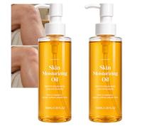 Aceite hidratante para la piel para tez seca y áspera, elixir corporal ligero después del cuidado de la ducha, fluido corporal con vitamina C para una textura de tez de aspecto desigual (2 unidades)