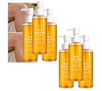 Aceite hidratante para la piel para tez seca y áspera, elixir corporal ligero después del cuidado de la ducha, fluido corporal con vitamina C para una textura de tez de aspecto desigual (6 unidades)