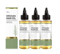 Aceite Hidratante y Fortalecedor para el Cabello, 100 ml - No Graso, de Rápida Absorción y Control del Frizz - Aceite para el Cuidado Capilar - Ideal para Mujeres y Chicas (3PC)