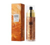 Aceite Highlighter para el Cuerpo en Marrón Dorado, Brillo Luminoso Instantáneo, Realza el Tono de Piel para un Resplandor Cálido, Efecto Duradero, Crea un Acabado Natural Soleado