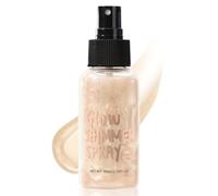 Aceite Iluminador Corporal Hidratante, Aceite Corporal con Brillo, Body Shimmer Oil, Glitter Iluminador Liquido, Body Highlighter Loción iluminadora para la Cara y el Cuerpo (Oro Champán)