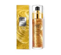 Aceite Iluminador Para El Cuerpo - Oro Brillante, Proporciona Un Resplandor Dorado Intenso Y Radiante, Mejora El Ton De Piel Natural, Brillo Duradero Para Todo El Día,