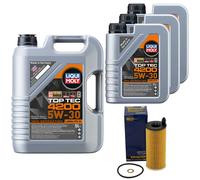 Aceite Kit 4200 5W-30 Liqui Moly 8Litro + Filtro de para BMW 5er 530d 7er 740d