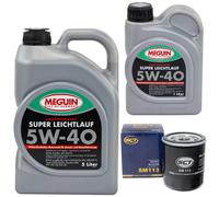Aceite Kit 5W-40 Sintético Meguin 6Litro + Filtro de para Citroen lada Peugeot