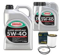 Aceite Kit 5W-40 Sintético Meguin 7Litro + Filtro de para BMW 3er 5er Z3 E36 E46