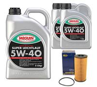 Aceite Kit 5W-40 Sintético Meguin 7Litro + Filtro de para Renault Mégane Trafico