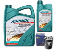 Aceite Kit Addinol 5W-40 Super Light 6Litro + Filtro de para Mitsubishi Smart