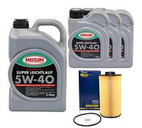 Aceite Kit SAE 5W-40 Sintético Meguin 8Litro + Filtro de para Alpina BMW 7er 8er