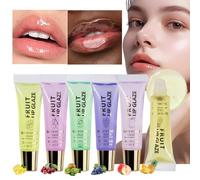 Aceite Labial Con Brillo Frutal | Labios Brillantes 6X Con Fragancia Frutal - Productos de Cuidado de la Piel Suaves y Ligeros para Viajes de Negocios, Hogar y Actividades Exteriores