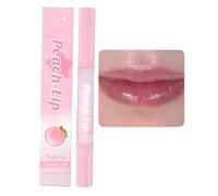 Aceite Labial Con Sabor a Melocotón: Hidratación Duradera, Mantiene Los Labios Suaves, Aporta Tersura Y Brillo, Y Les da Un Aspecto Más Voluminoso.(4pcs)