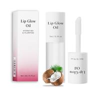 Aceite labial coreano - Aceite de labios con sabor afrutado, hidratante y nutritivo, antiadherente, transparente, brillo de volumen para labios secos y cuidado de labios (07# Coco)