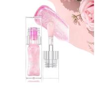 Aceite labial que cambia de color V2 Brillo labial brillante resistente al agua y de larga duración Aceite labial hidratante transparente que da volumen Cambio cálido Lápiz labial brillante Aceite lab